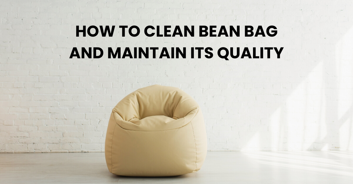 How to Clean Bean Bag - Step By Step Guide